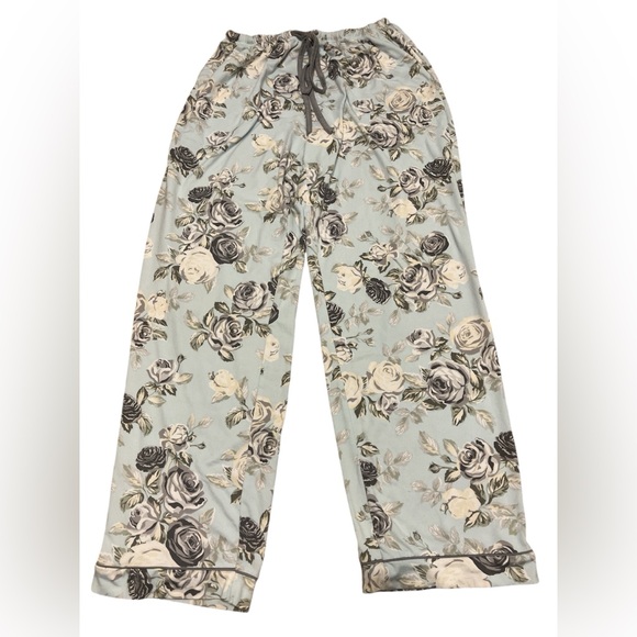 Flora by Flora Nikrooz | 2 Piece Light Blue Floral Pajamas Size Small - Picture 8 of 11